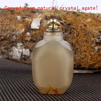 Натурален кристал оригинален камък Ахат емфие бутилка изкуствена резба изискан външен вид се Чувствам супер добре