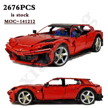 Нов MOC-141212 Класически Спортен автомобил Статично издание 2676 Парчета, Подходящи за 42143 Строителни Блокове Детска играчка САМ Подарък За Рожден Ден