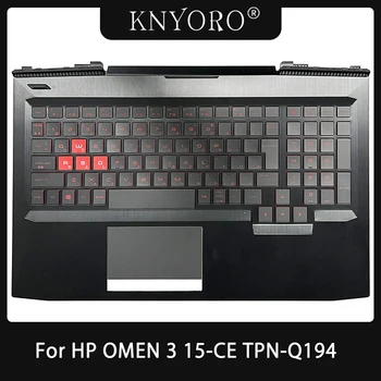 Новост За HP OMEN 3 15-CE 15-CE002TX TPN-Q194 Клавиатура главни Букви Поставка за ръце, Лаптопа е на Горния Капак, Осветление на тъчпада JP 929479-001