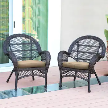 Оплетка стола Roma от смола с ръчно изработени, оплетка стол за полагане на открито, комплект, тераса