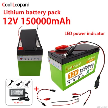Оригинален led индикатор литиево-йонна батерия 18650 12V 150Ah се използва за инвертор на слънчев улична лампа Скутер с вграден BMS.
