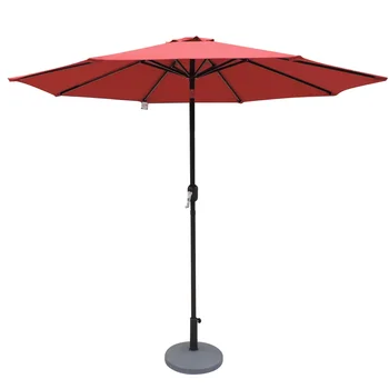 Островен чадър Mirage 9-крак осмоъгълни пазарен чадър с олефиновым навес Уличен чадър и Градинска мебели за тераса