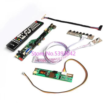 Подходящ за B154EW02 V. 0/V. 1/V. 2/V. 3/V. 4/V. 5/V. 6/V. 7 AV, USB 1CCFL 1280*800 дистанционно управление на телевизор 30-Пинов комплект платка контролер на аналогов сигнал LVDS