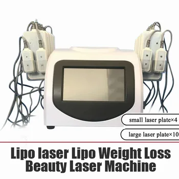 Преносима липо-лазерната машина за липосукция на НИЛО 14 накладки 650-нм липолазерная машина за намаляване на мазнините, CE одобрен