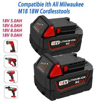 Специално предложениеоригинальный литиево-йонна батерия, подходяща за електрически инструменти Milwaukee M18 48-11-1815 48-11-1850 48-11-1860 Z50