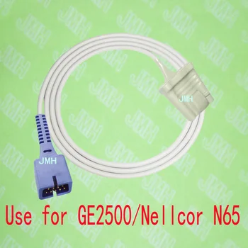 Съвместим с монитор пульсоксиметра GE 2500 и Nellcor N65, spo2 сензор със силикон-мек връх за възрастни, 9PIN.