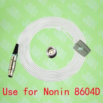 Съвместим с монитор пульсоксиметра Nonin 8604D, педиатрическим силиконово spo2 сензор с мек връх, 6-пинов конектор lemo male connect.