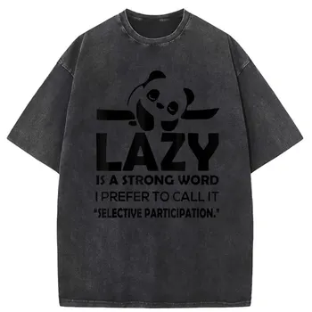 Хип-хоп е Мързелив-силна дума, мъжки тениски с изображение на Панда, Коледни тениски с дълъг ръкав за мъже 2023, Нови Модни Популярни качулки