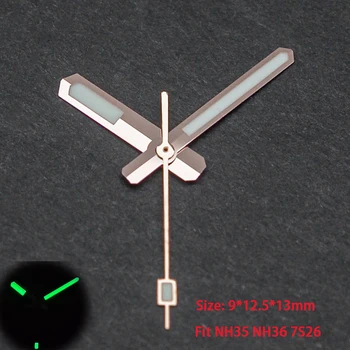 Часовникът NH35 са Подходящи за Стрелец NH36 NH35 Механизъм C3 Зелени Светещите Стрелки на часовника, за Ремонт Мъжки часовници Seiko SKX007 SKX009 SPRD