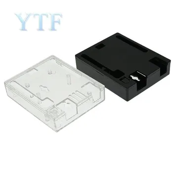 Черен корпус от ABS-пластмаса, прозрачна кутия за Arduino UNO R3