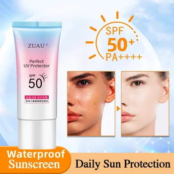 Слънцезащитен крем с изолация SPF50 +, избелване, водоустойчив, устойчив на пот, UV-защита, слънцезащитен лосион за лице, лосион за грижа за тялото