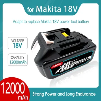 2023 18 12000 mah Литиево-Йонна Акумулаторна Батерия на Преносим Източник на енергия За Makita BL1880 BL1860 BL1830 LXT-400 Преносим Батерия
