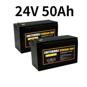 24 В Батерията 50Ah 100Ah 18650 литиево-йонна Акумулаторна Батерия Акумулаторна Батерия за Слънчева Енергия Батерията Электромобиля + Зарядно Устройство 25,2 В
