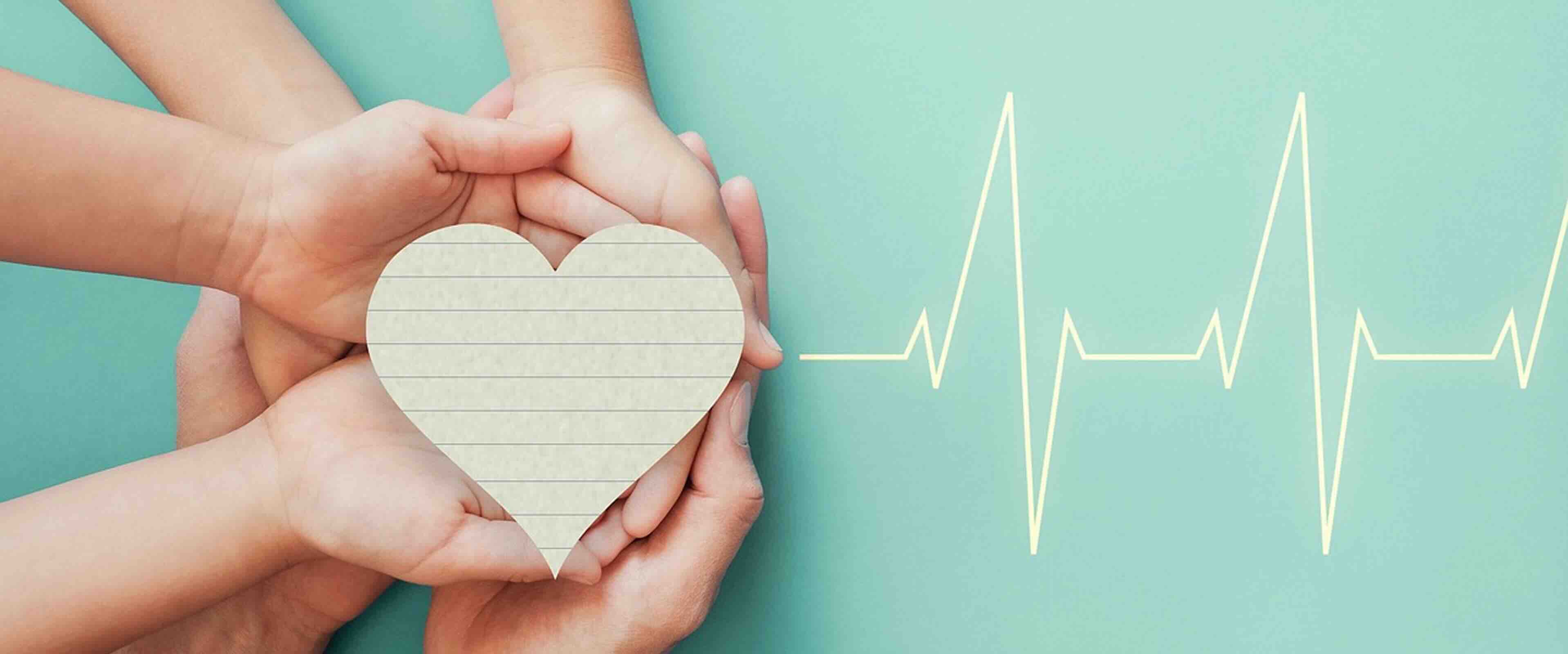 Mains tenant un coeur