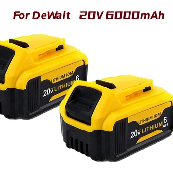Батерия 6.0 Ah 20V DCB206 е съвместим с една литиева батерия DeWalt 20V 6.0 Ah Max серия DCB207 DCB205 безжични електрически инструменти