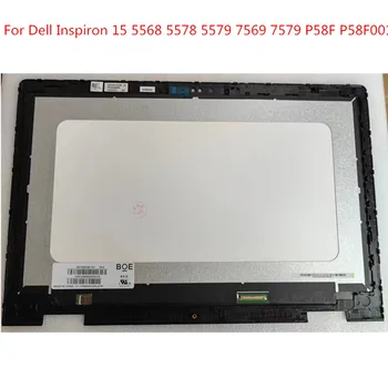 За Dell Inspiron 15 5568 5578 5579 7569 7579 P58F P58F001 LCD Дисплей със Сензорно Стъкло Дигитайзер Панел В Събирането на