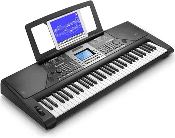 ЛЕТНИ ОТСТЪПКИ НА ОФЕРТИ PSR S975 61-KeyPiano Дигитални пиана преносимо цифрово фарфоровое клавиатурное пиано с черен калъф W / A