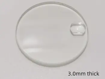 Часово Стъкло с Прозорец дата Дебелина 3.0 мм, Кръгли Плоски Минерален Часова Crystal с Шампанско Лупа с Диаметър от 36,5 мм-38 мм YZC890