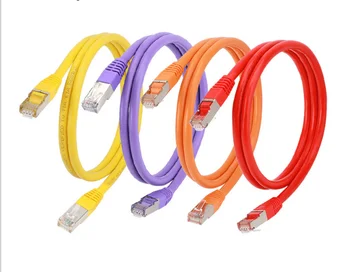 шест мрежови кабели домашна сверхтонкая високоскоростната мрежа cat6 gigabit 5G бърза компютърна изпращане на съединителната скок SE903